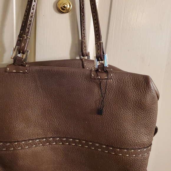 100% Authentic FENDI Brown leather